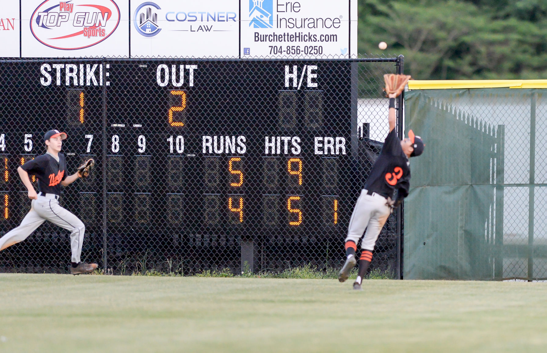 Friday night baseball action